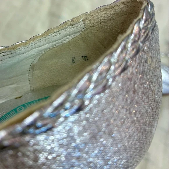 Vintage Amano Silver T-Strap Heels! - Picture 3 of 8